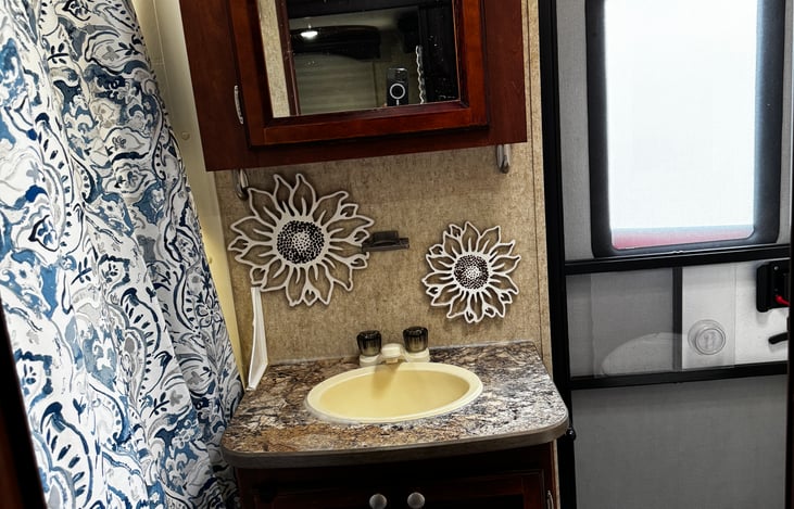 Added-4 toilet paper rolls, cleaning chemicals, and sewer treatment as needed.