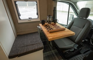 2021 Ford Transit AWD, Hot shower, roof deck