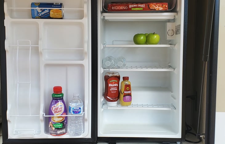 The Outdoor Fridge- we call it the beverage fridge!