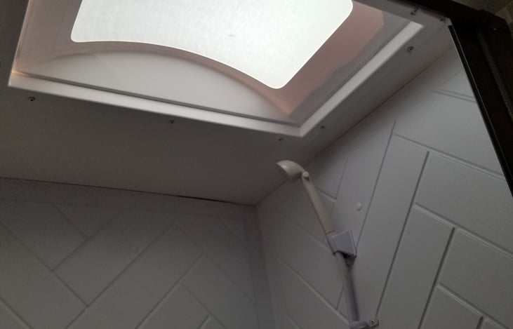 skylight in shower