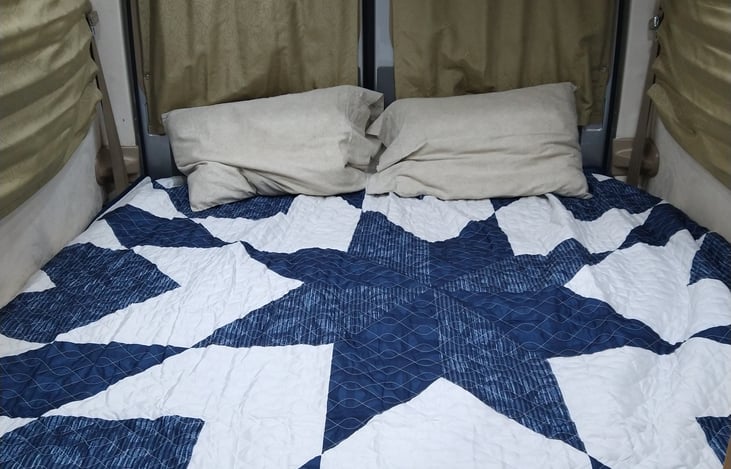 Comfy Memory Foam Queen Size Bed.