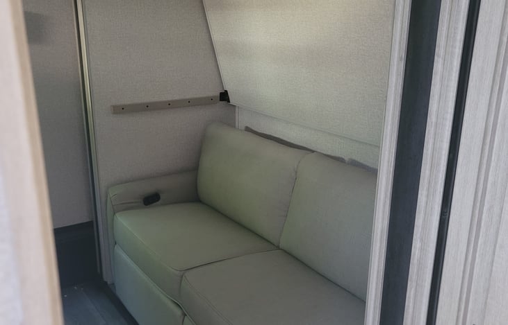 Back bunk house has reclining couch!