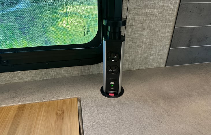 Pop up electrical for kitchen