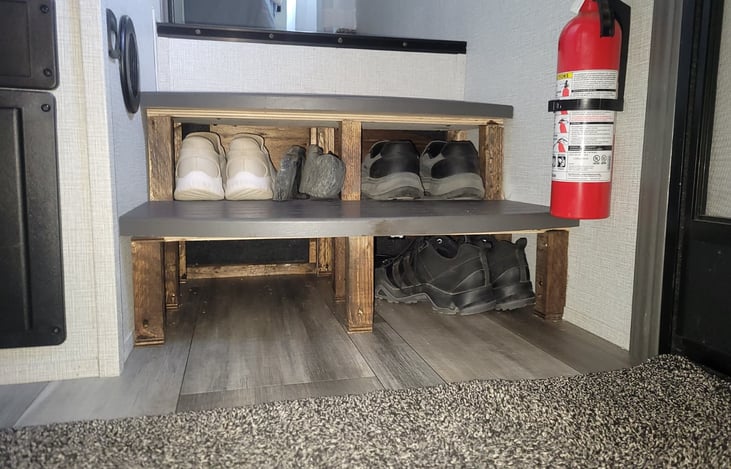 Additional shoe storage