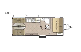 2019 Pacific Coachworks Sandsport 22EX