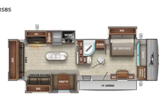 WOW King bed 3 slides looks like 5th wheel inside