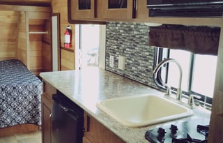 Meet Judy, retro themed camper w/ bunks to sleep 5