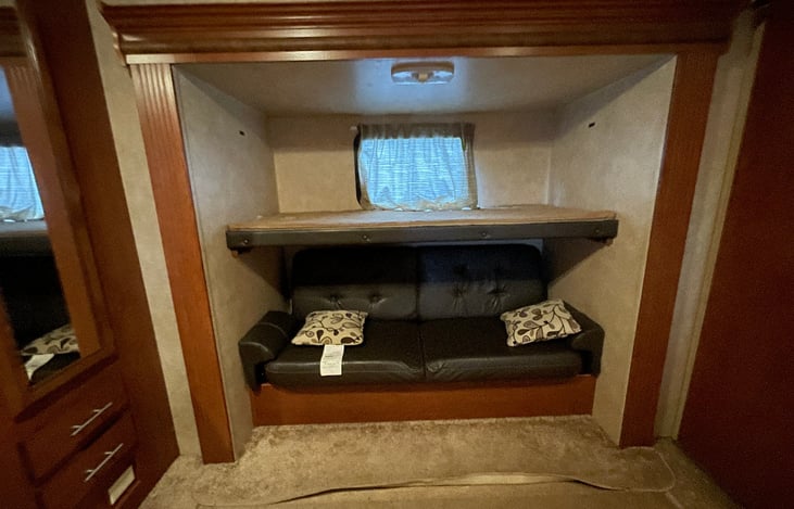 top bunk over jack knife couch