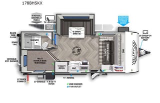 2022 Forest River RV Wildwood FSX 178BHSKX