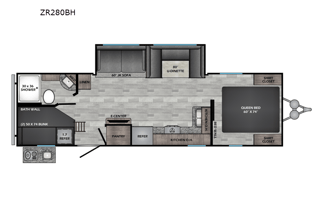 2021 CrossRoads RV Zinger Lite ZR280BH