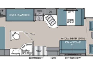Bunkhouse "Slack Tide" 2021 Coachmen Pursuit 31BH