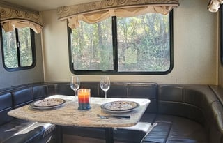 2018 Keystone Passport at neat Cozy Acres RV Park