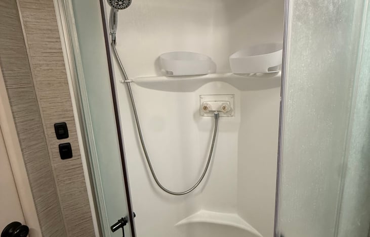 Full standing shower