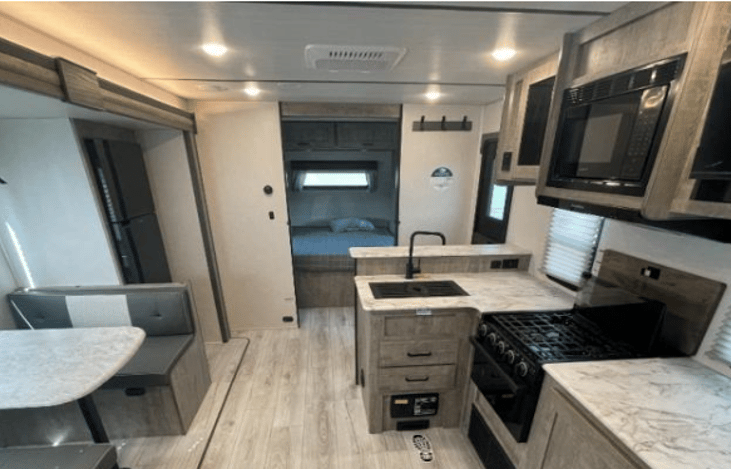 Front View - 2 sliding doors to separate Master Bedroom.