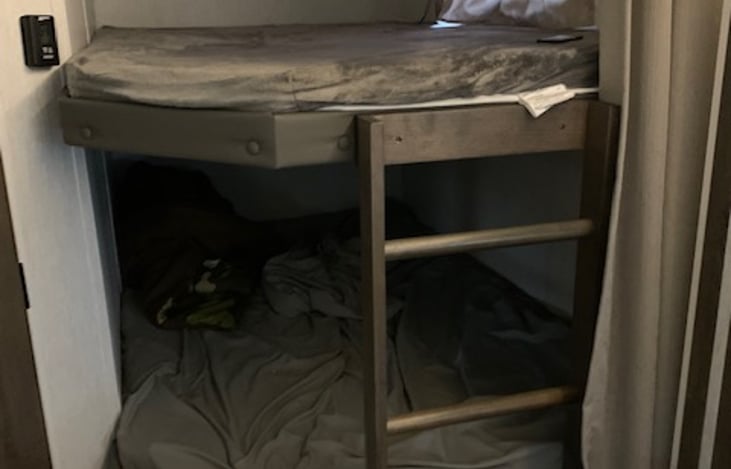 Kids will love the bunk beds.  Each bed is equipped with kids own USB ports and lights.