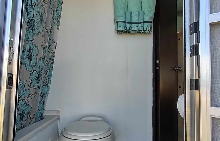 Bathroom with its own entrance