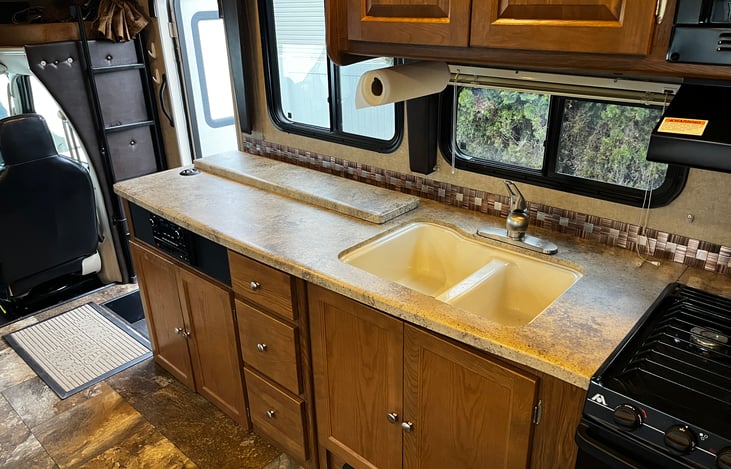 Plenty of counter space.