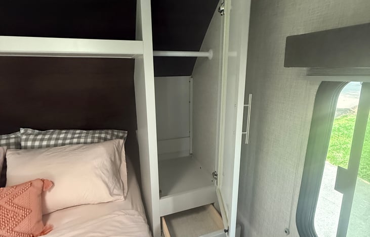 Another cabinet and drawer for storage in master bedroom.