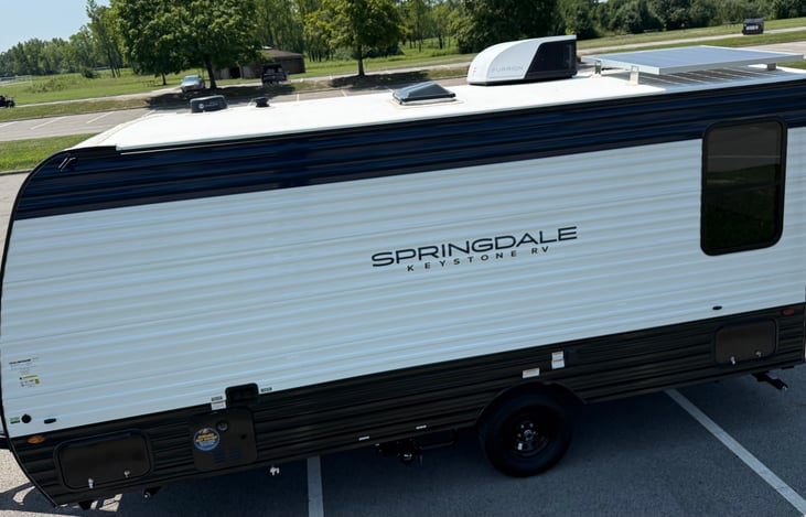 Top view of solar setup