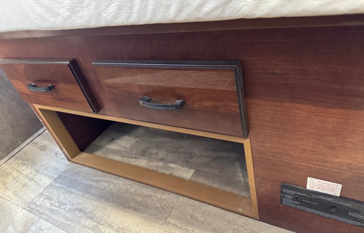 Drawers and storage under the bed