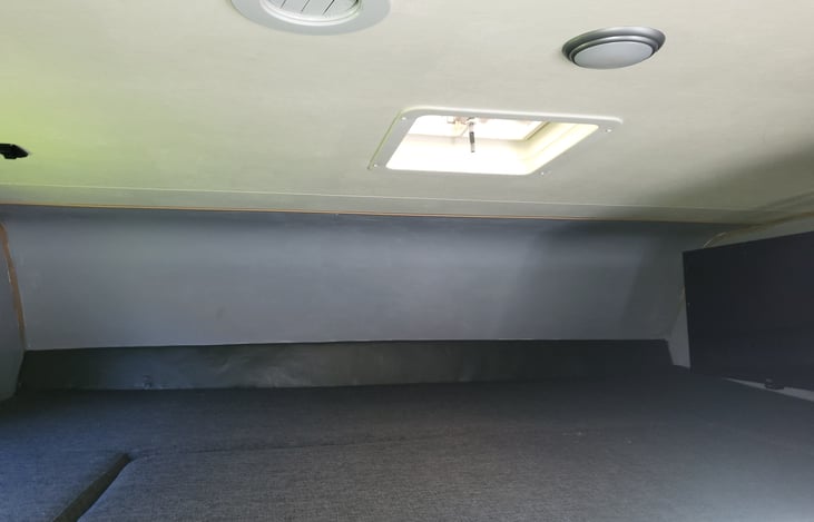 Rotating TV in upper bed area