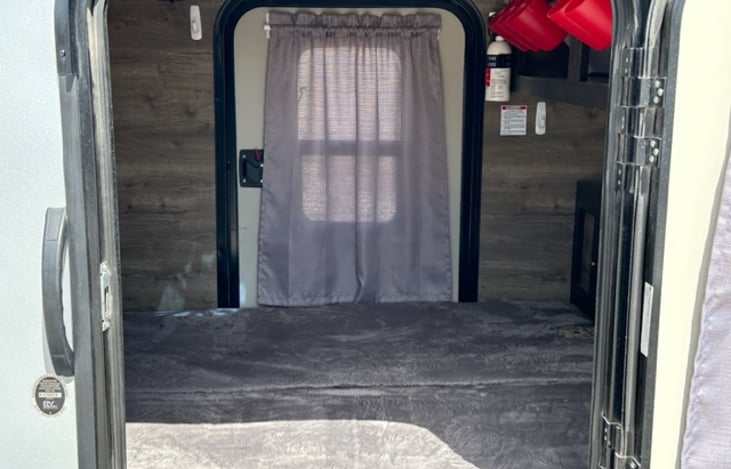 Looking at the bed side to side.