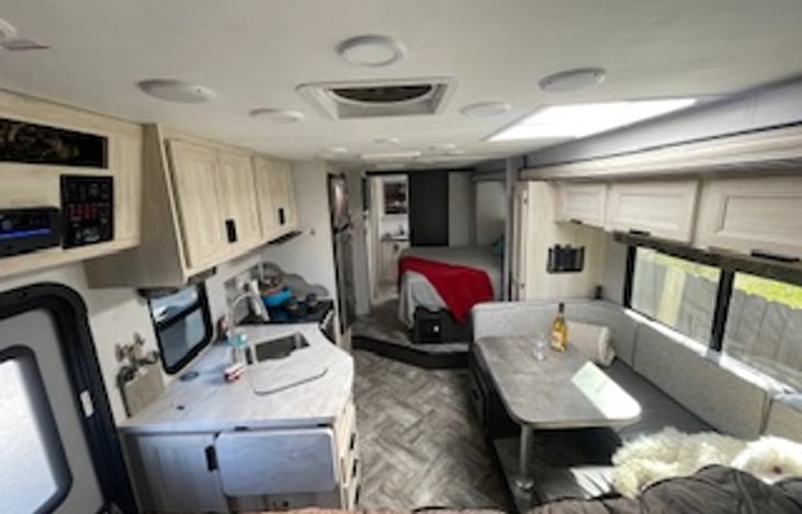 View from the upper bunk bed