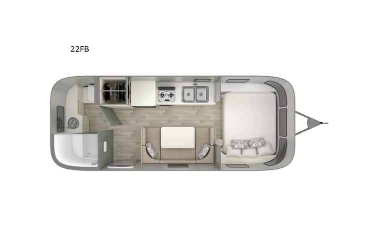 Representative floor plan provided by a trusted RVshare partner.