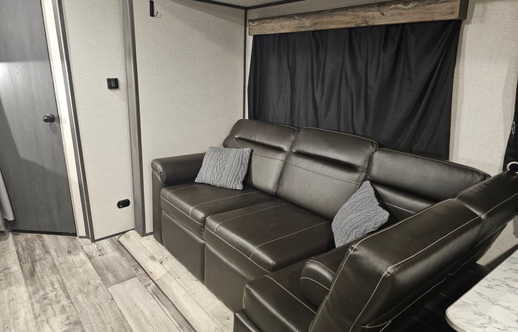 The sofa is a hide bed.