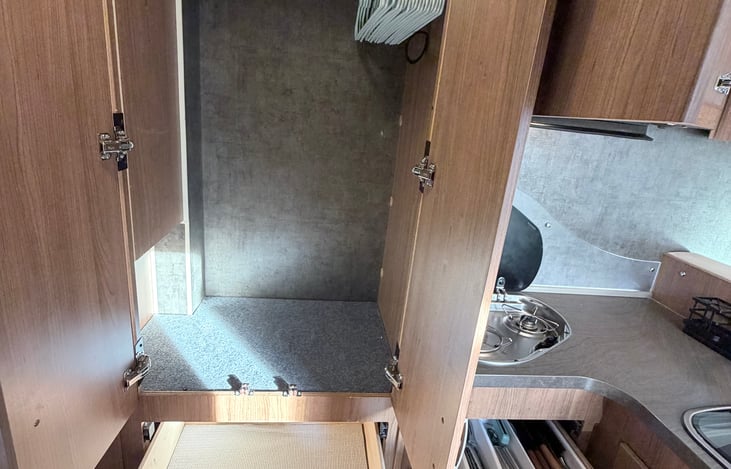 Cabinets with hangers