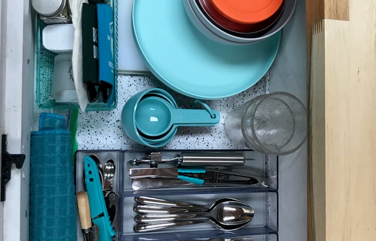 All cooking and eating utensils included