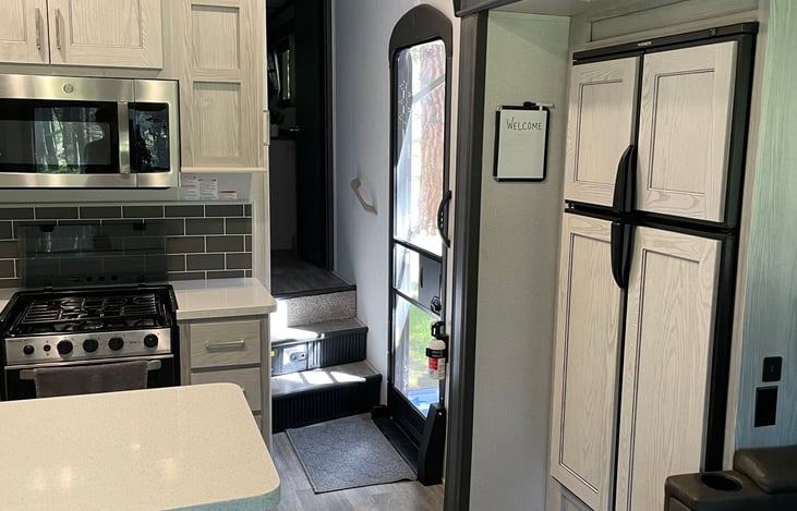 Full size refrigerator.