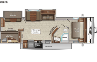 Large Bunkhouse w/King Bed & Outdoor Kitchen