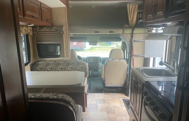 Slide is closed. Still very comfortable for travelling.