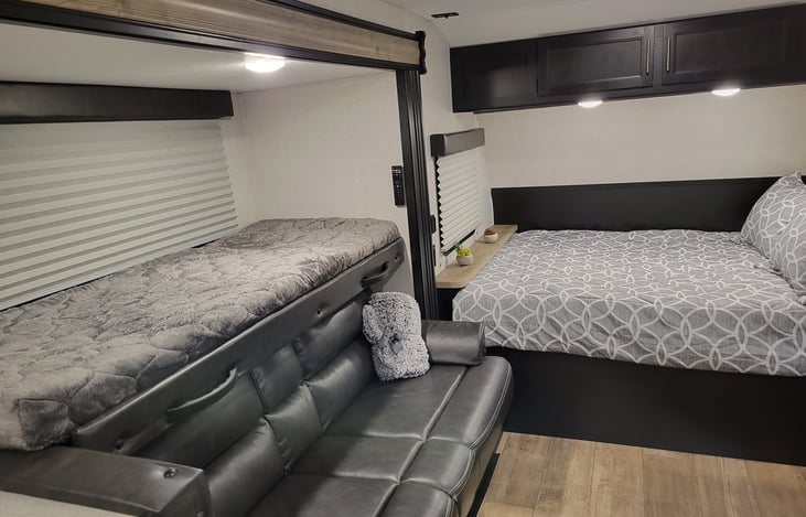 Queen Bed and Couch converted to bunk