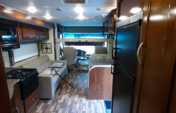 View of Coach from Bathroom.