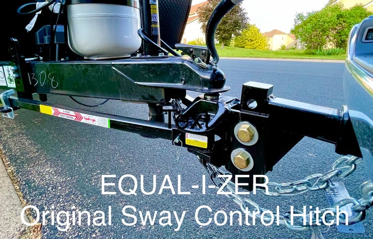 We offer the option of hooking up an Equal-I-Zer sway control hitch, although, with the Wolf Pup, it tows easily behind most rigs.  It's there if you want to use it!  We got you covered!