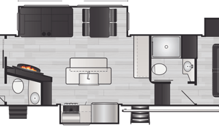 Brand New Beautiful Keystone 5th Wheel 2 Bedrooms