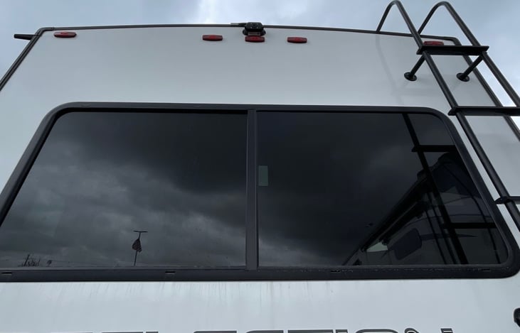 Glass blackout windows give you privacy in your RV