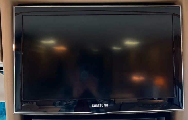 Living area TV plus one TV in private bedroom.