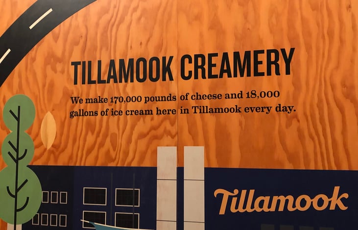 Tillamook cheese factory- Tillie’s birthplace 
Tillamook, OR
