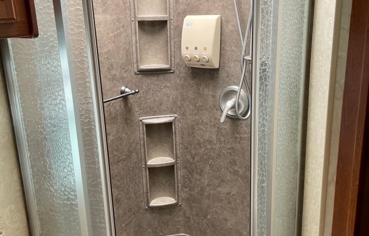 Shower with skylight!