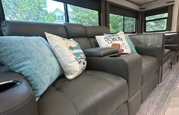 Envision yourself relaxing in these comfy recliners!