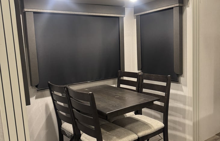 Dinette with 4 chairs.