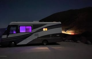 Modern and elegant Fun Bus with driver