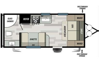 2021 Forest River Wildwood X-Lite T178DB Bunkhouse