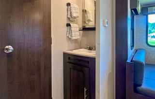 Casino getaway or night in the woods.