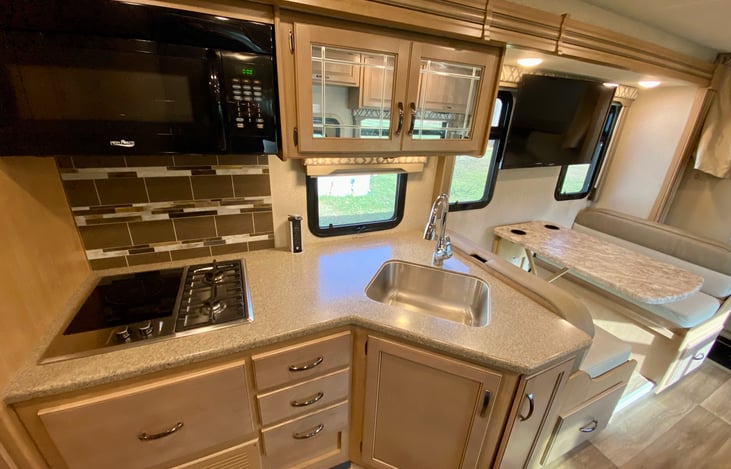 Kitchen and dining area