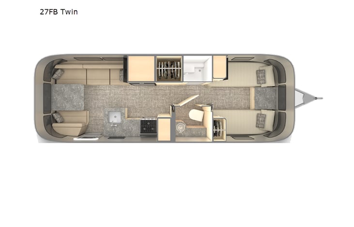 Representative floor plan provided by a trusted RVshare partner.