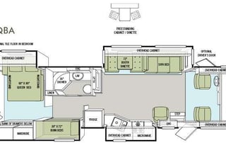 * 2013 Tiffin Allegro Open Road qba with BUNKS *